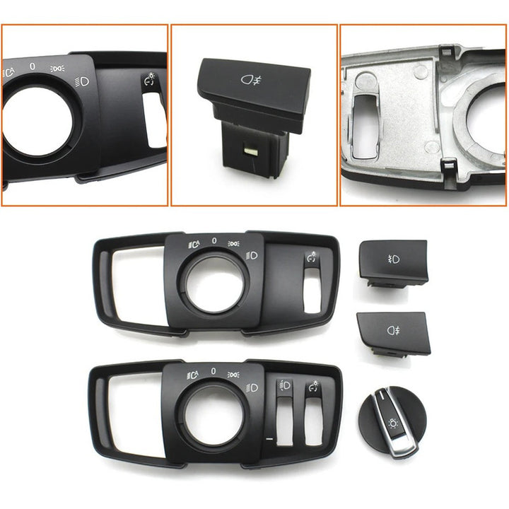 Car Craft Compatible With Bmw 2 Series X5 X6 F15 F16 F85 F86 F45 F46 2014-2019 Car Dashboard Headlight Switch Rotary Knob Button Cap Headlamp Cover Panel Fog Button Front 61319311727-e - CAR CRAFT INDIA