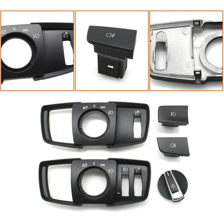 Car Craft Compatible With Bmw 2 Series X5 X6 F15 F16 F85 F86 F45 F46 2014-2019 Car Dashboard Headlight Switch Rotary Knob Button Cap Headlamp Cover Panel Fog Button Rear 61319311727-f - CAR CRAFT INDIA