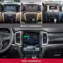 Car Craft Compatible With Ford Endeavour Everest Ranger Raptor 2016 - 2021 Android Multimedia Infotainment Touchscreen Dvd Player Carplay Android Auto 4gb +64gb 12.1 Inch Tesla Style
