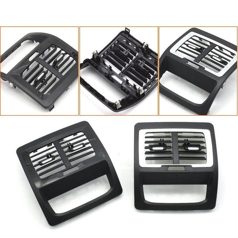 Car Craft Compatible With Bmw Ix3 G08 2019-2024 X3 G01 2018-2021 X3m F97 2017-2021 X4 G02 2017-2021 X4m F98 2017-2021 Car Rear Ac Vent Grille Panel Air Conditioning 64227910859-c Black Silver Model B