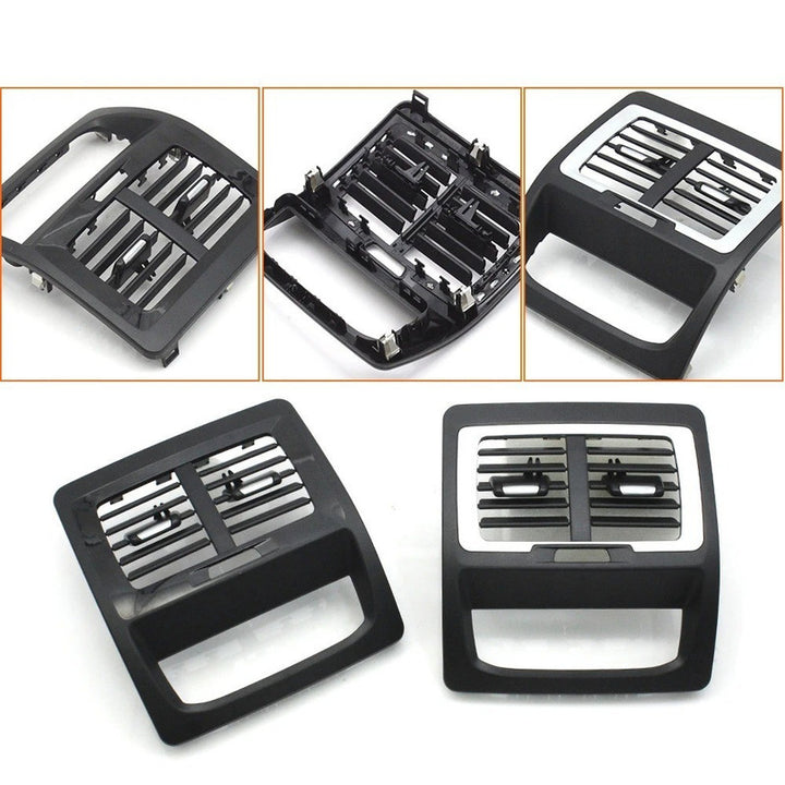 Car Craft Compatible With Bmw Ix3 G08 2019-2024 X3 G01 2018-2021 X3m F97 2017-2021 X4 G02 2017-2021 X4m F98 2017-2021 Car Rear Ac Vent Grille Panel Air Conditioning 64227910859-c Black Silver Model B