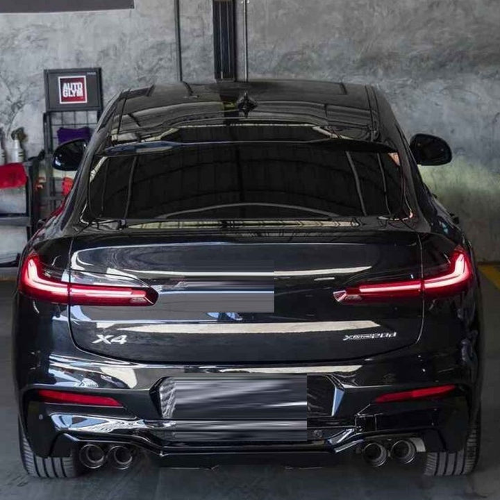 Car Craft Compatible With Bmw X3 X4 G01 G02 G08 2018-2023 Exhaust Tips Tail Pipe Midpipe Muffler With Clamp X3m X4m Style For 3.0 28i/30i Car G01/08-008 Gc