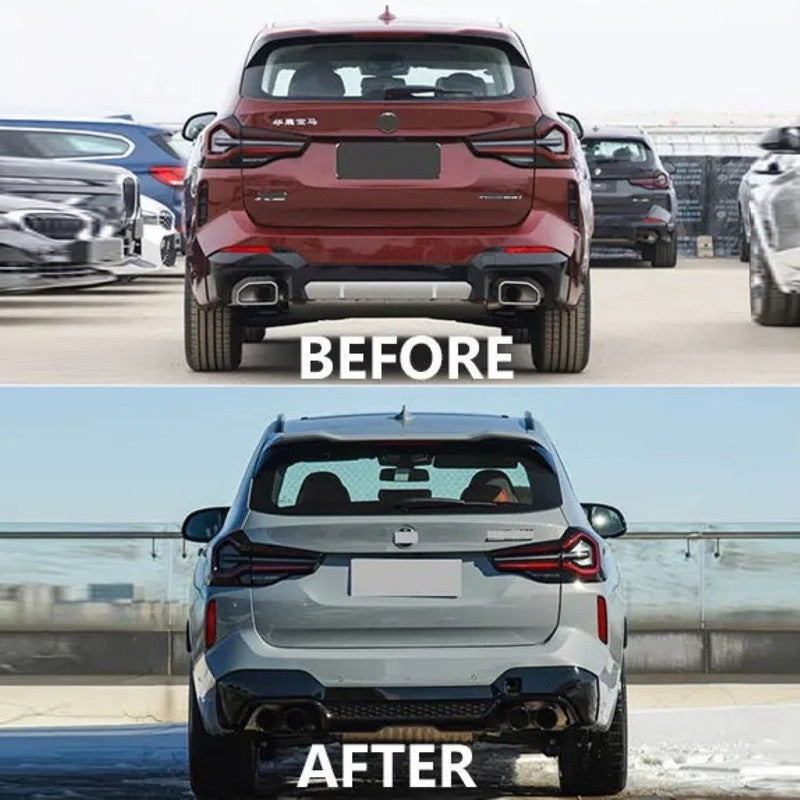 Car Craft Compatible With Bmw X3 G01 G08 2022+ Upgrade Convert To M Sport M Performance X3m Bodykit Body Kit Rear Bumper Gc G01 08 024