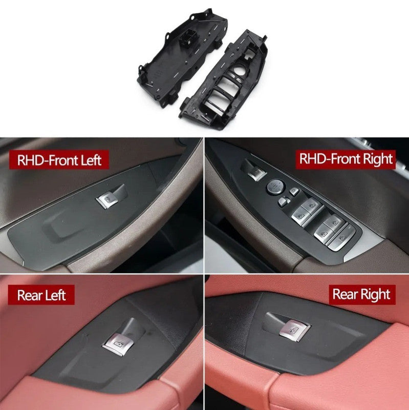 Car Craft Compatible With Bmw X3 X4 G01 G02 G08 F97 F98 2018-2021 Car Interior Door Window Lifting Switch Button Control Panel Outer Cover Trim Carbon Fiber Look 51417471025-1 51417473182-1 - CAR CRAFT INDIA