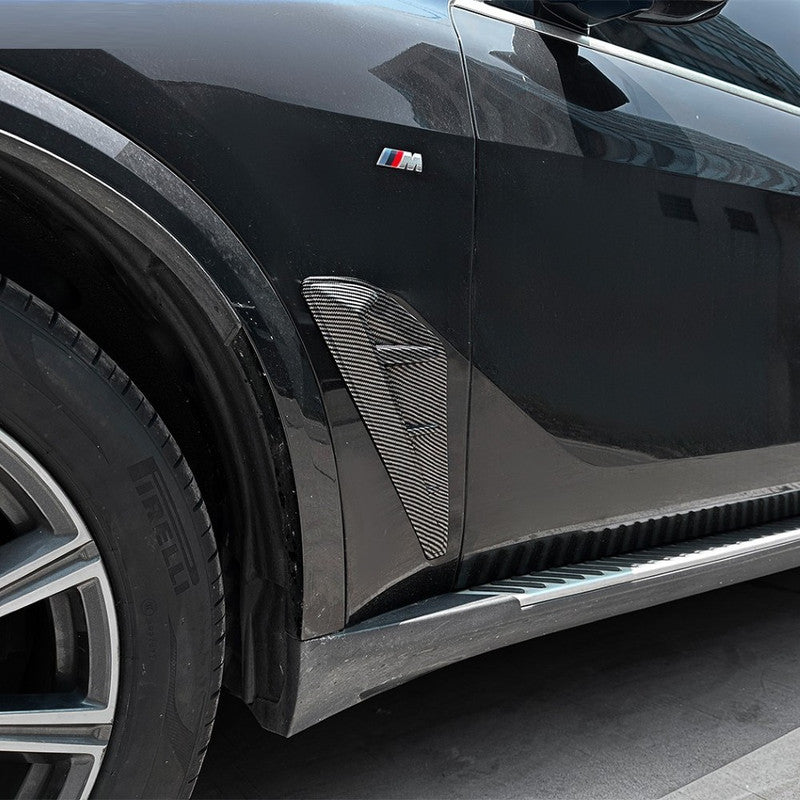 Car Craft Compatible With Bmw X5 G05 2019-2022 M Sport Side Fender Vent Cover Trim Skirt Flag Zst-1285 Cf Carbon Fiber Look