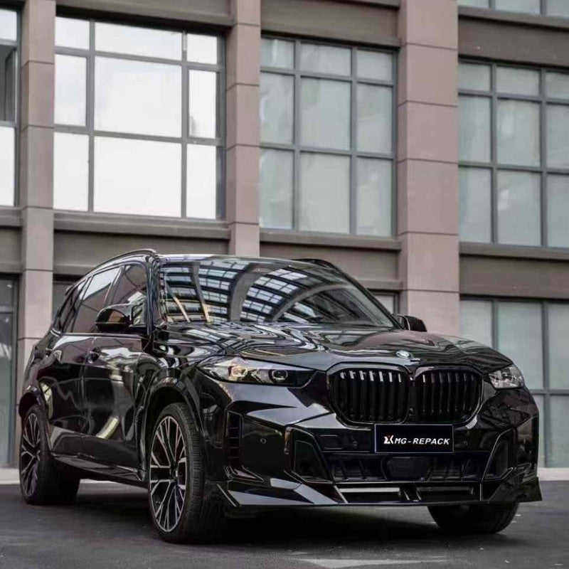 Car Craft Compatible With Bmw X5 G05 2023+ M Sport X5m Front Bumper Lip Splitter Skirts Trim V Ten Vten Style - CAR CRAFT INDIA
