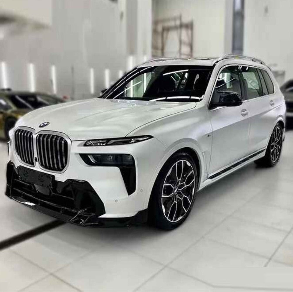 Car Craft Compatible With Bmw X7 G07 Lci 2023+ M Sport Mp M Performance Mt M Tech Bumper Upgrade Convert To X5m Aero Black Samurai Bodykit Diffuser Exhaust Front Lip Spoiler Splitter Gc