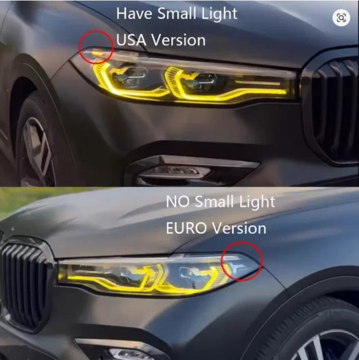Car Craft Compatible With Bmw X7 G07 2019-2022 Headlight Led Module Daytime Drl Angel Eye Running Light Led Board Csl Chip Lemon Rgbw Multi Colour