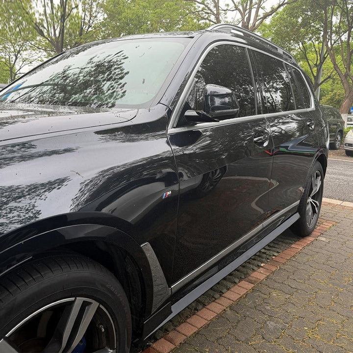 Car Craft Compatible With Bmw X7 G07 2019-2026 M Sport Side Skirt Splitter Trim Running Board Zst-1505 Cf Carbon Fiber Look