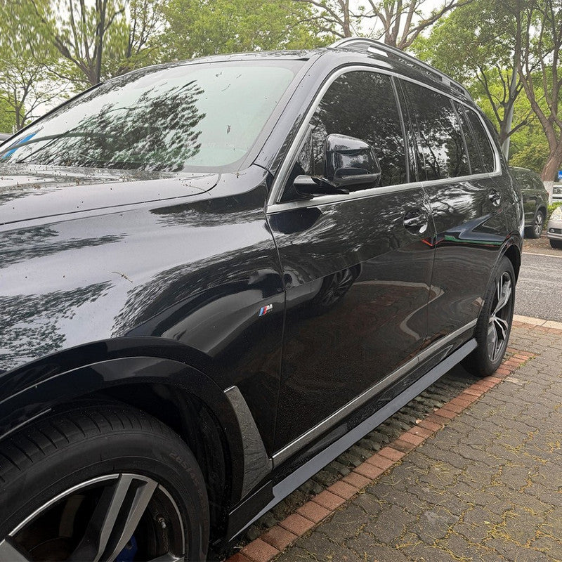 Car Craft Compatible With Bmw X7 G07 2019-2026 M Sport Side Skirt Splitter Trim Running Board Zst-1505 Gb Glossy Black