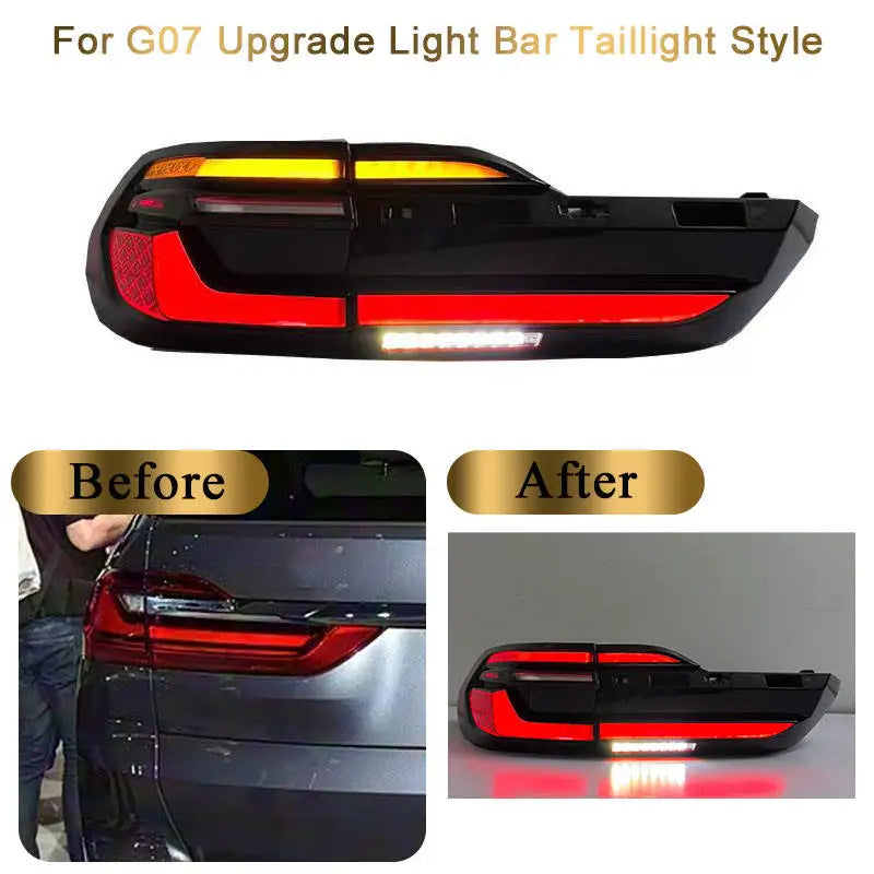 Car Craft Compatible With Bmw X7 G07 Pre Lci 2019-2022 Car Rear Upgraded Tail Light Lamp Xenon Taillight Light Retrofit Upgrade Modified Led Drl Hid Lci Style