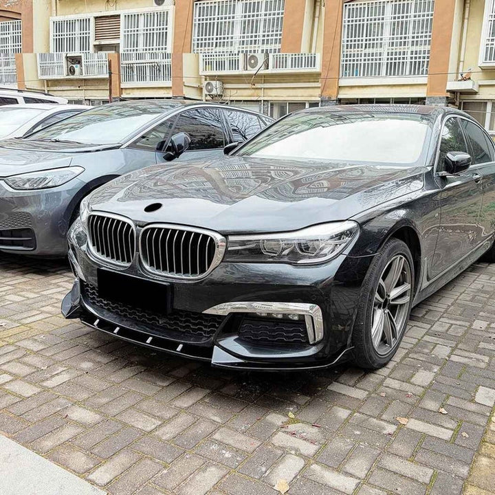Car Craft Compatible With Bmw 7 Series G11 G12 Pre-facelift 2016-2018 M Sport Bumper Front Lip Splitter Skirt Trim Zst-1537 Cf Carbon Fiber Look