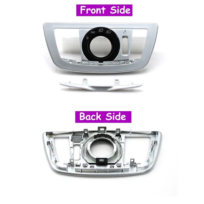 Car Craft Compatible With Bmw 7 Series G11 G12 2016-2022 Car Headlamp Headlight Rotary Switch Knob Cover Fog Lamp Light Parking Night Vision Button Cover Switch Cover