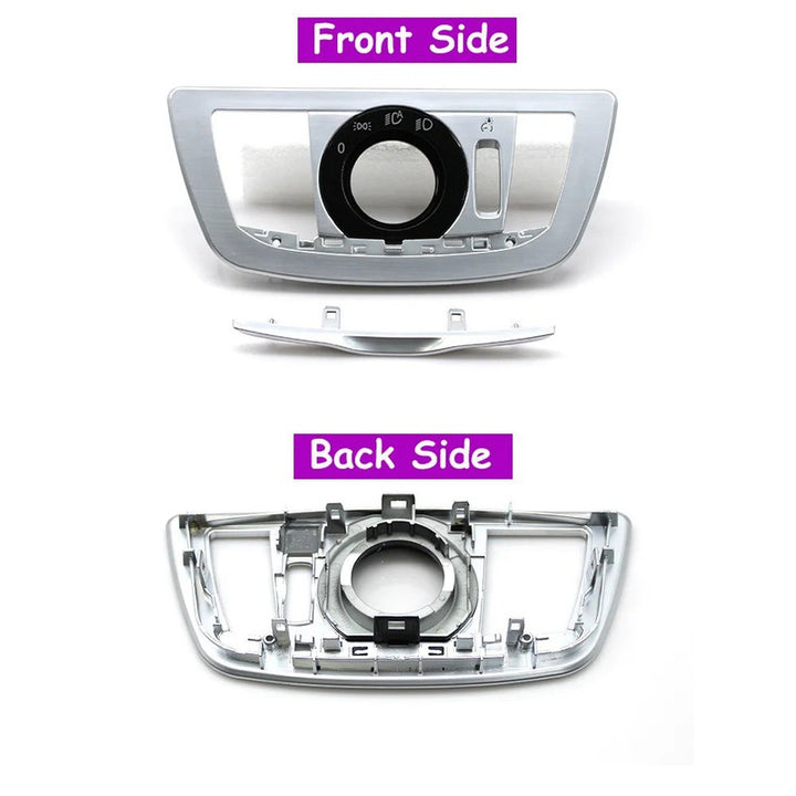 Car Craft Compatible With Bmw 7 Series G11 G12 2016-2022 Car Headlamp Headlight Rotary Switch Knob Cover Fog Lamp Light Parking Night Vision Button Cover Switch Cover
