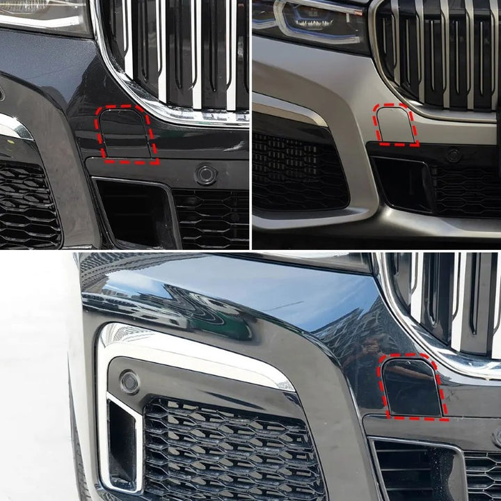 Car Craft Compatible With Bmw 7 Series G11 G12 Lci 2019-2021 M Sport Front Bumper Trailer Tow Towing Hook Hole Cover 51118745836 Unpainted - CAR CRAFT INDIA