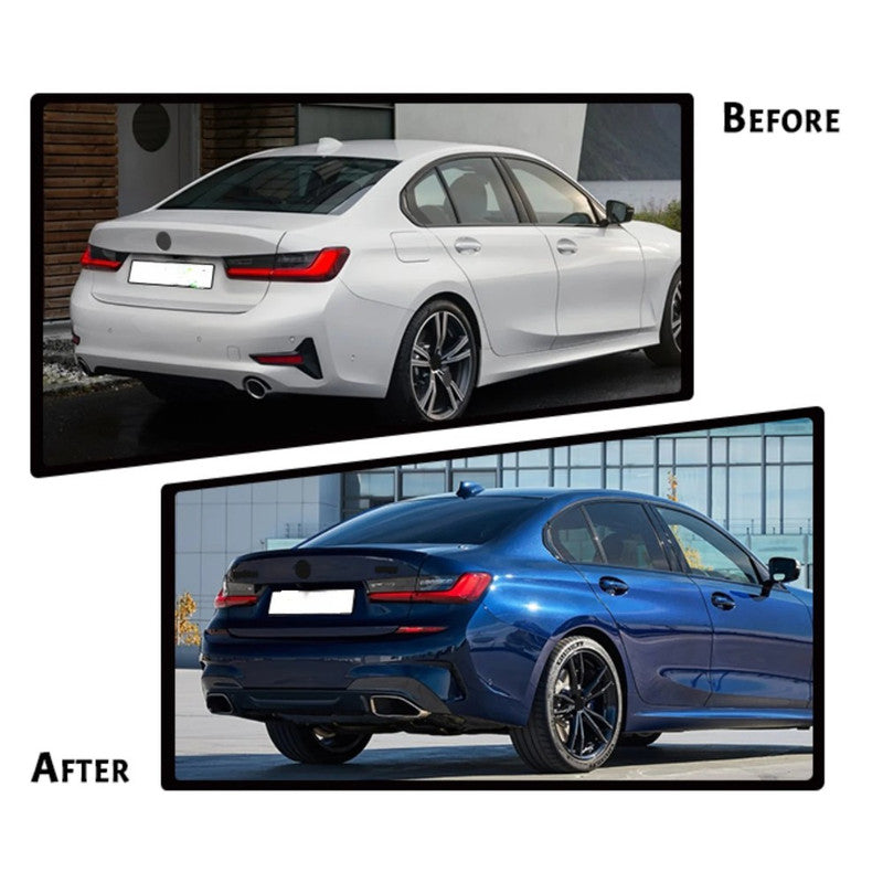 Car Craft Compatible With Bmw 3 Series G20 2019-2022 M340d M340i 330 340 Upgrade Facelift Convert To M Performance M Sport M Tech M-tech Bodykit Bumper Body Kit Rear Bumper Assembly Gc G20/28-005