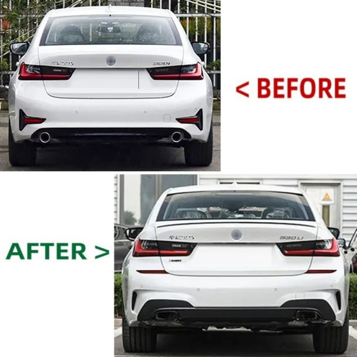 Car Craft Compatible With Bmw 3 Series G20 2019-2022 Upgrade Facelift Convert To M Performance M Sport M Tech M-tech Bodykit Bumper Body Kit Front Rear Bumper Assembly Side Skirt Splitter Diffuser Lip Gc G20/28-009