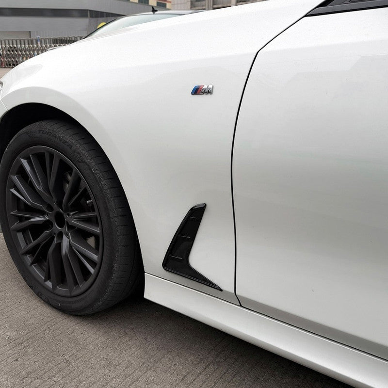 Car Craft Compatible With Bmw 3 Series G20 G28 2019-2025 Side Fender Vent Cover Trim Skirt Flag Zst-1480 Gb Glossy Black