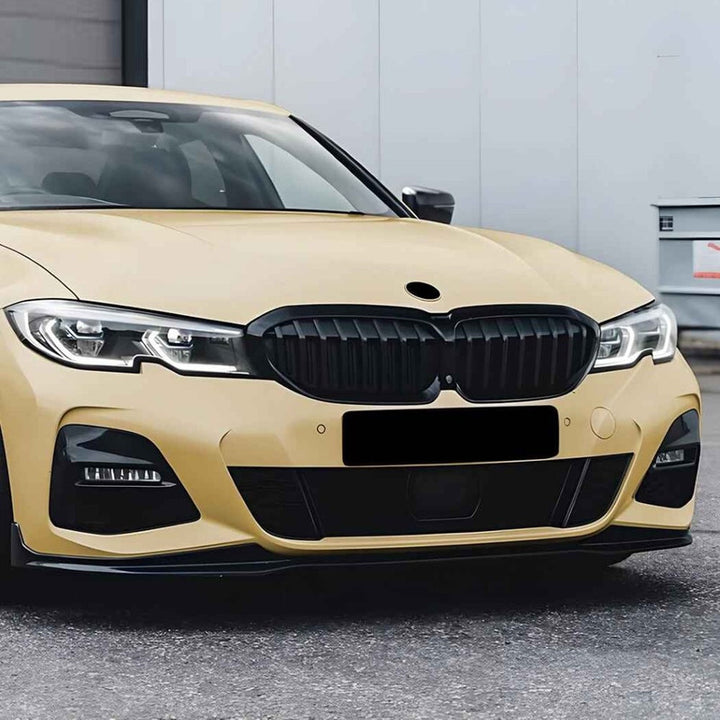 Car Craft Compatible With Bmw 3 Series G20 G21 Pre-facelift 2019-2022 Front Bumper Show Gril Glossy Black Single Line