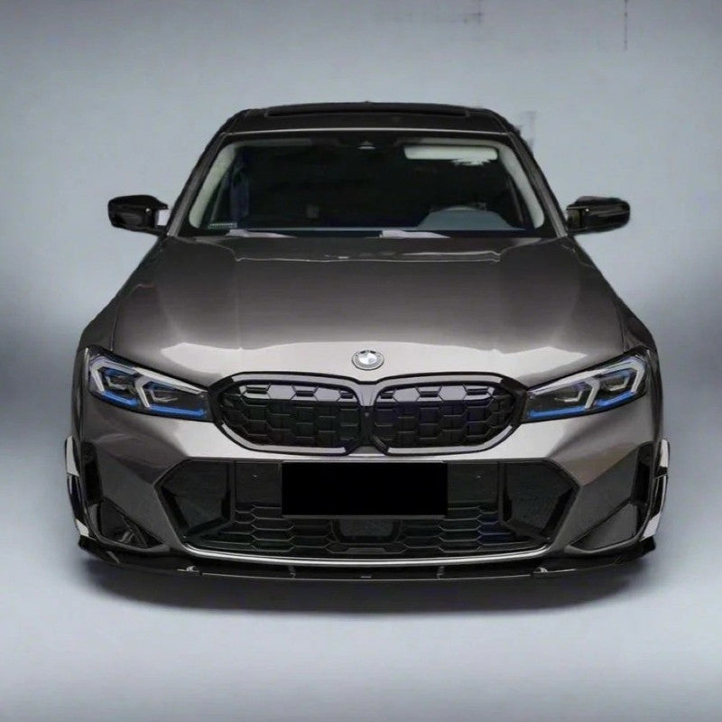 Car Craft Compatible With Bmw 3 Series G20 G28 Lci 2023-2026 M Sport M340i Front Bumper Lip Splitter Skirts Trim V Ten Vten Style - CAR CRAFT INDIA