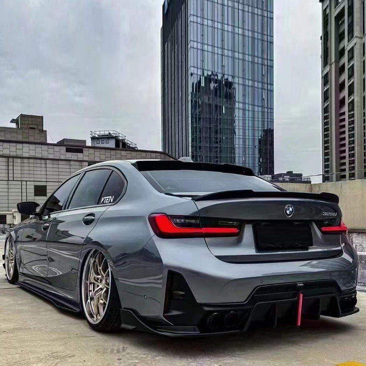 Car Craft Compatible With Bmw 3 Series G20 G28 Lci 2023-2026 M Sport M340i Side Skirt Splitter Trim Running Board V Ten Vten Style - CAR CRAFT INDIA