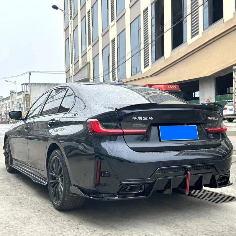 Car Craft Compatible With Bmw 3 Series G20 G28 Lci 2023-2026 M Sport M340i Trunk Wing Boot Lip Roof Spoiler Trim Skirts V Ten Vten Style - CAR CRAFT INDIA