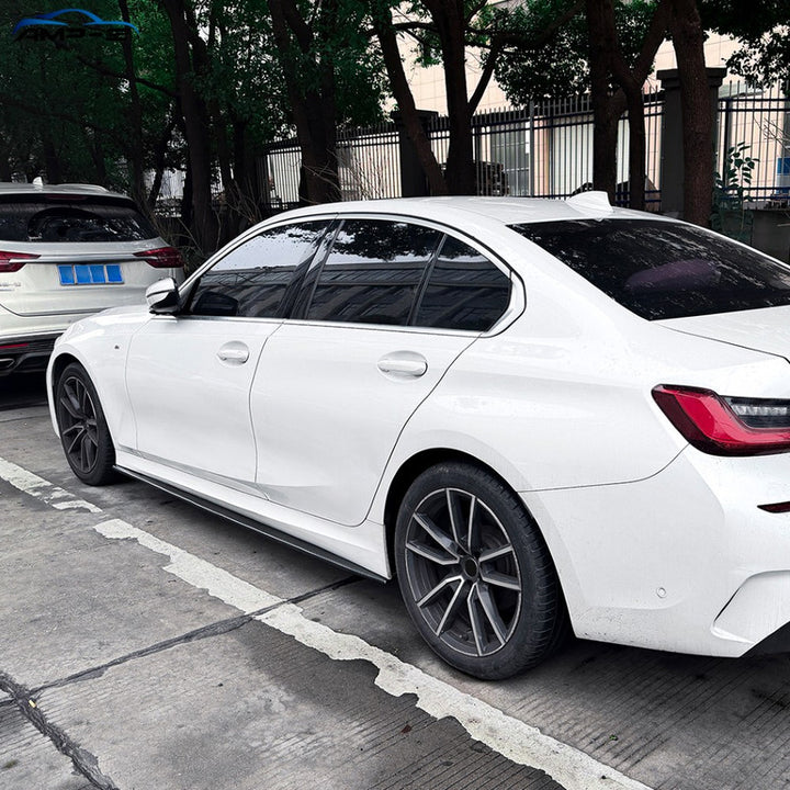 Car Craft Compatible With Bmw 3 Series G20 2019-2025 Side Skirt Splitter Trim Running Board Ac Style Swb Car Zst-1548 Glossy Black