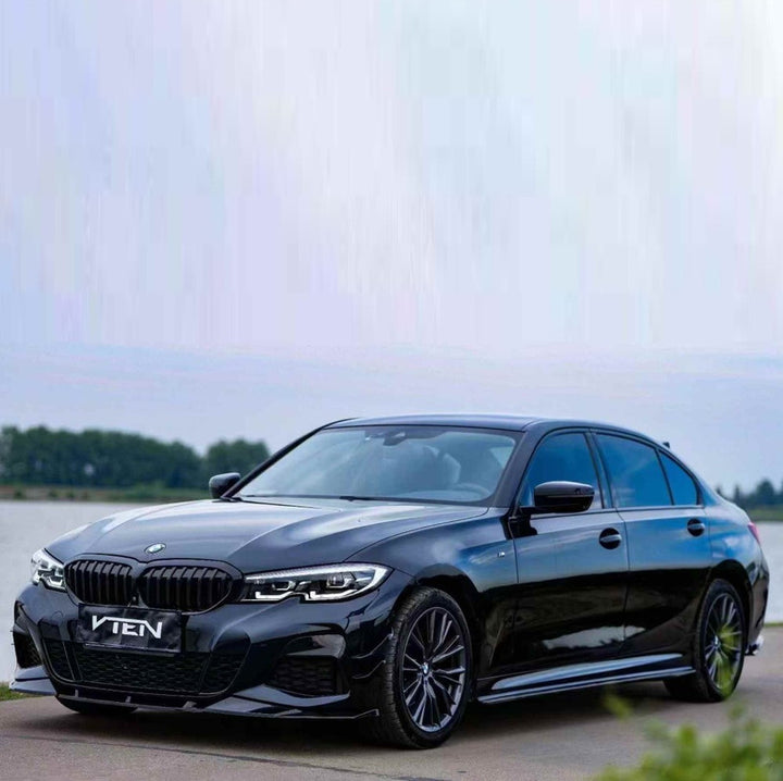 Car Craft Comptible With Bmw 3 Series G20 2019-2022 M Sport M3 Front Bumper Upgraded Bodykit Body Kit Skirts Splitter Front Rear Lip Diffuser Side Skirts Spoiler Trims Cannards Vten Style CC-9079