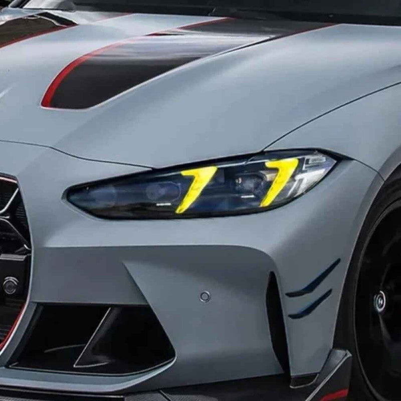 Car Craft Compatible With Bmw M3 G80 G82 M4 G83 4 Series G22 G26 Lci 2025 + Csl Led Style Led Style Headlight Drl Daytime Running Light Angel Eye Led Module Yellow