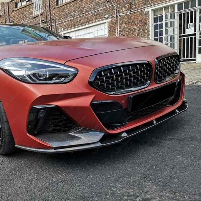 Car Craft Compatible With Bmw Z4 G29 2019-2025 Front Bumper Lip Splitter Skirts Trim Canard Real Carbon Fiber - CAR CRAFT INDIA