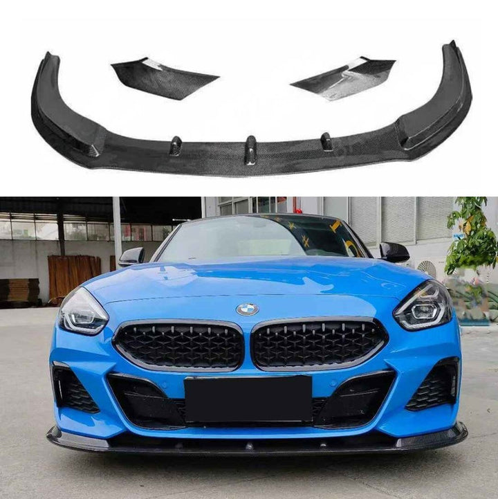 Car Craft Compatible With Bmw Z4 G29 2019-2025 Front Rear After Bumper Lip Splitter Skirts Trim Canard Diffuser Side Skirts Real Carbon Fiber Set - CAR CRAFT INDIA