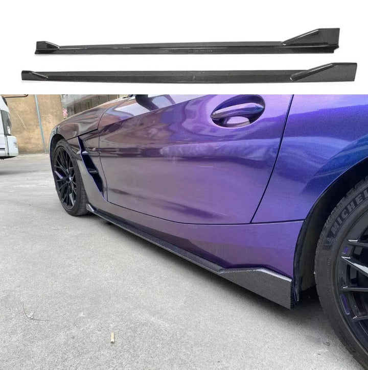 Car Craft Compatible With Bmw Z4 G29 2019-2025 Side Skirts Running Board Lip Splitter Skirts Trim Canard Real Carbon Fiber - CAR CRAFT INDIA