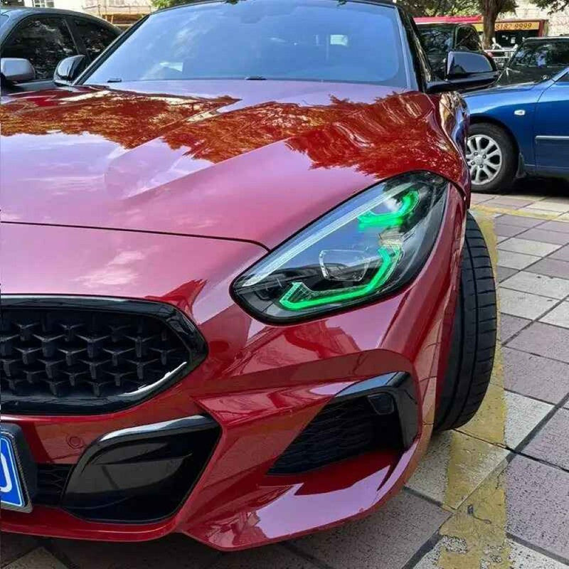 Car Craft Compatible With Bmw Z4 G29 2019-2023 Led Style Headlight Drl Daytime Running Light Angel Eye Led Module Rgb Chip Color Csl Style Europe - CAR CRAFT INDIA