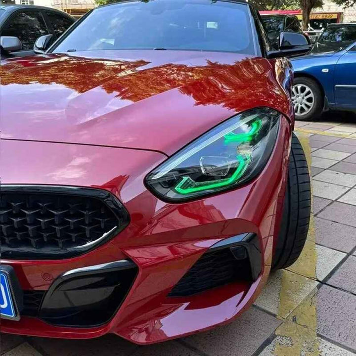 Car Craft Compatible With Bmw Z4 G29 2019-2023 Led Style Headlight Drl Daytime Running Light Angel Eye Led Module Rgb Chip Color Csl Style Europe - CAR CRAFT INDIA