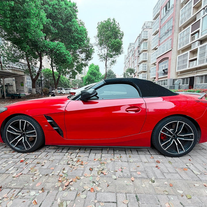 Car Craft Compatible With Bmw Z4 G29 2018-2026 Side Skirt Splitter Trim Running Board Zst-1552 Cf Carbon Fiber Look Black CC-10939