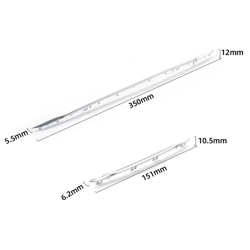 Car Craft Compatible With Bmw 5 Series G38 2018-2023 6 Series Gt G32 2017-2024 7 Series G11 G12 2016-2022 Dashboard Center Console Air Ac Vent Trim Strip Chrome 61316999435-1 Rear CC-9053