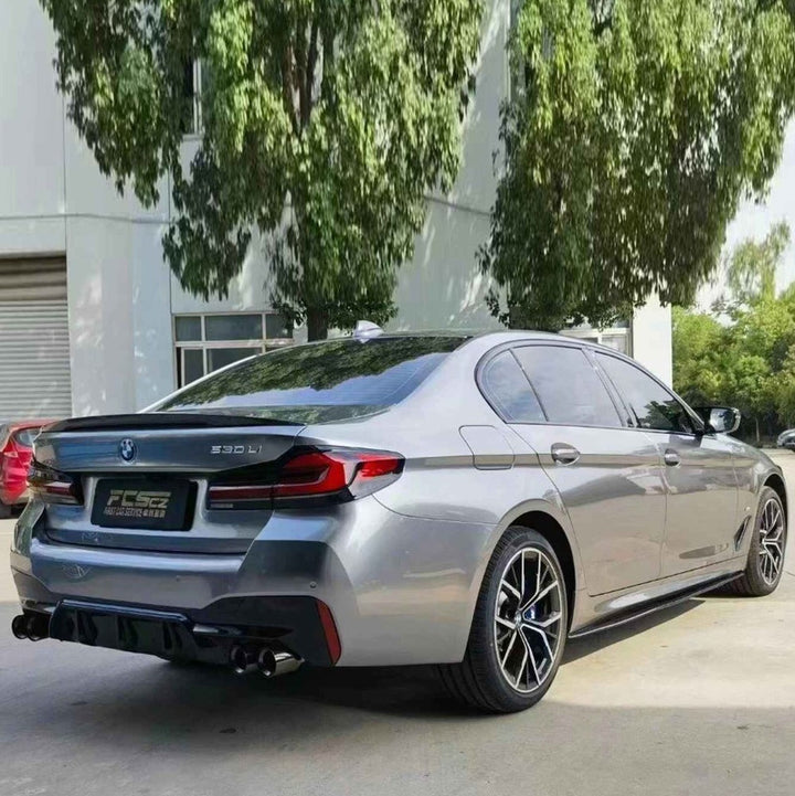 Car Craft Compatible With Bmw 5 Series G30 G38 F90 2019-2024 Exhaust Tips Tail Pipe Muffler With Clamp Akrapovic Chrome