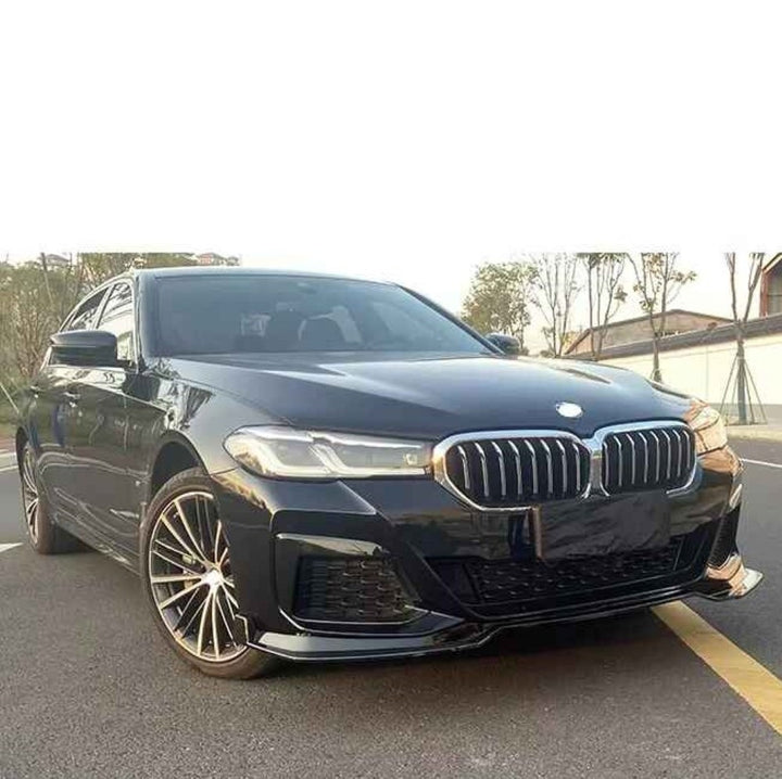 Car Craft Compatible With Bmw 5 Series Lci G30 2021-2024 M Tech Mt M Sport M Performance Front Bumper Lip Splitter Skirts Carbon Fiber Look - CAR CRAFT INDIA