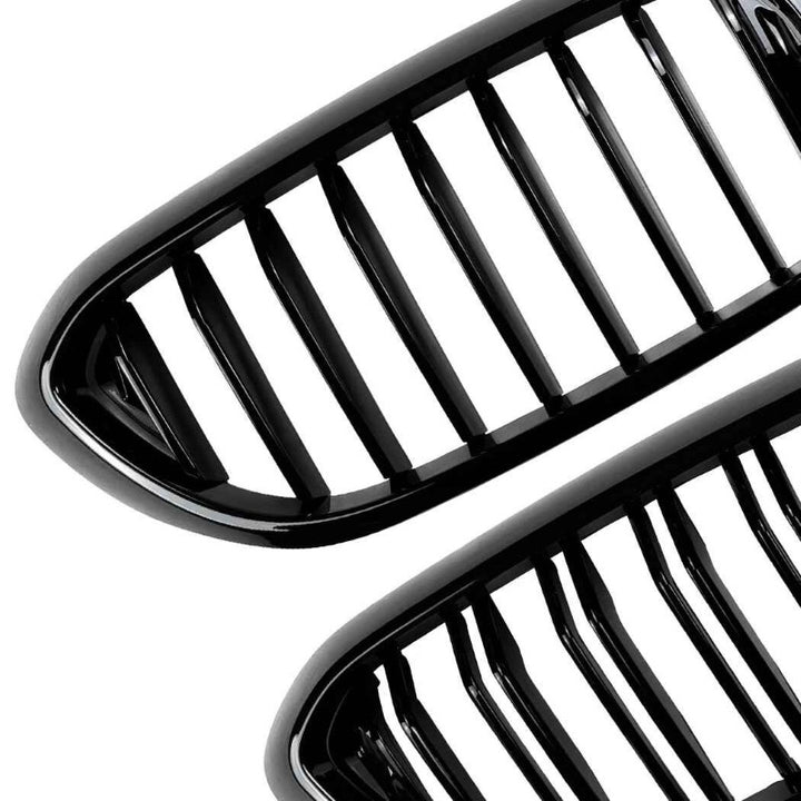 Car Craft Compatible With Bmw 5 Series G30 2017-2020 Front Bumper Show Mesh Grill Single Line Bar Zst-1463 Single Glossy Black - CAR CRAFT INDIA