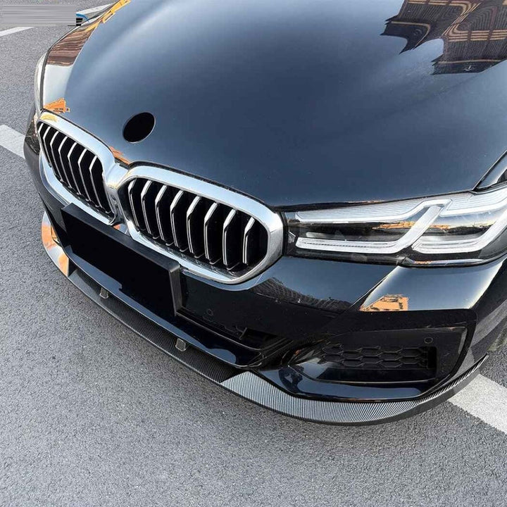 Car Craft Compatible With Bmw 5 Series G30 Lci 2021-2024 M Sport M Tech M Performance Bumper Front Lip Splitter Skirt Trim Zst-1514 Gb Glossy Black