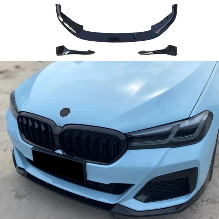 Car Craft Compatible With Bmw 5 Series G30 G38 F90 2021-2023 Mt M Tech M Performance M Sport Bumper Front Lip Splitter Skirt G30/38-009/010 Gloss Black