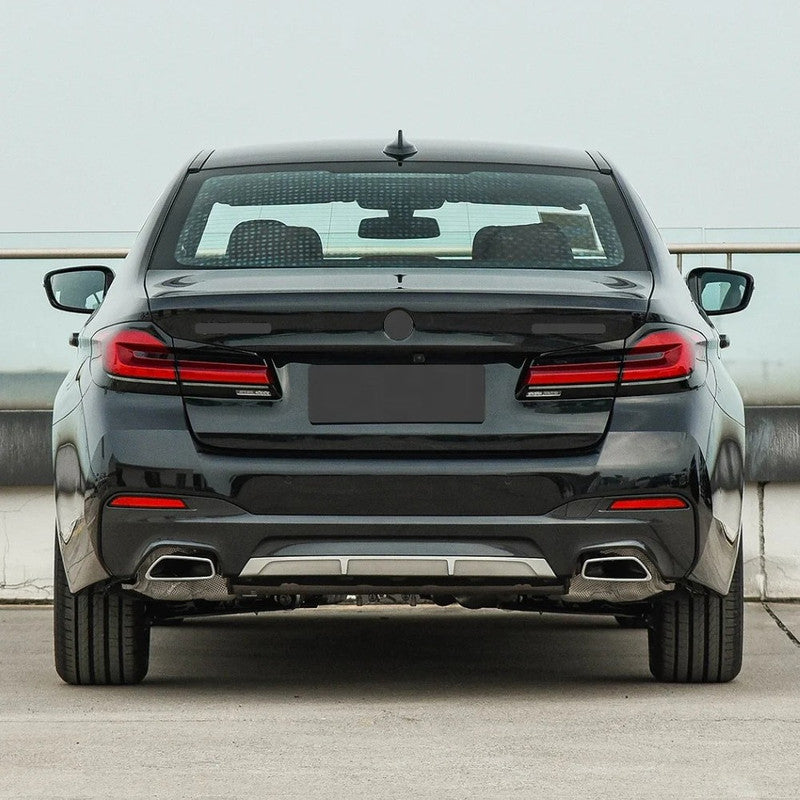 Car Craft Compatible With Bmw 5 Series Lci G30 G38 F90 2021-2023 Upgrade Facelift Convert To Mt M Tech M Sport Rear Bumper Bodykit Assembly G30/38-011
