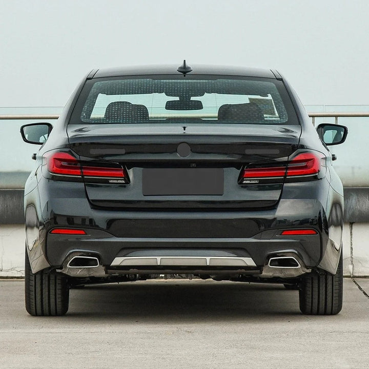 Car Craft Compatible With Bmw 5 Series Lci G30 G38 F90 2021-2023 Upgrade Facelift Convert To Mt M Tech M Sport Rear Bumper Bodykit Assembly G30/38-011