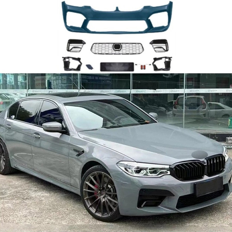 Car Craft Compatible With Bmw 5 Series G30 G38 F90 2018-2020 Upgrade Facelift Convert To 2021-2023 M5 M Sport Pre Lci To Lci Front Bumper Bodykit Assembly G30/38-023