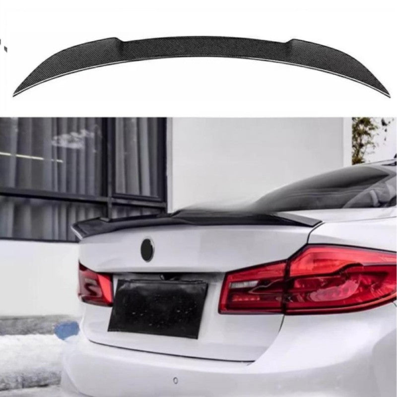 Car Craft Compatible With Bmw 5 Series G30 G38 F90 2018-2023 Rear Trunk Wing Lip Boot Ducktail Spoiler G30/38-050/051 Cf Carbon Fiber Looks M5cs Style