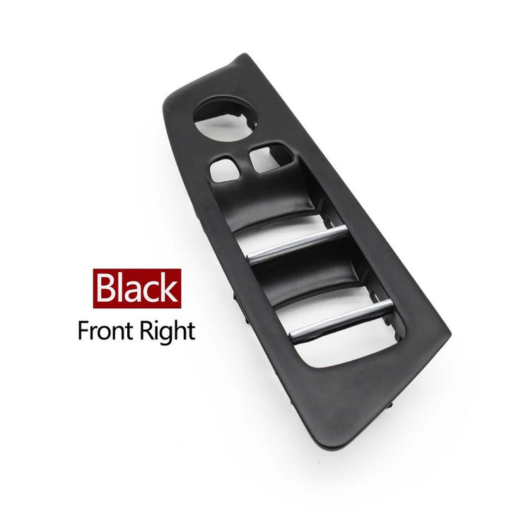 Car Craft Compatible With Bmw 5 Series G30 F90 2017-2023 Car Interior Door Window Switch Lifter Cover Panel Trim Handle Black Front Right 51417438578r CC-10662