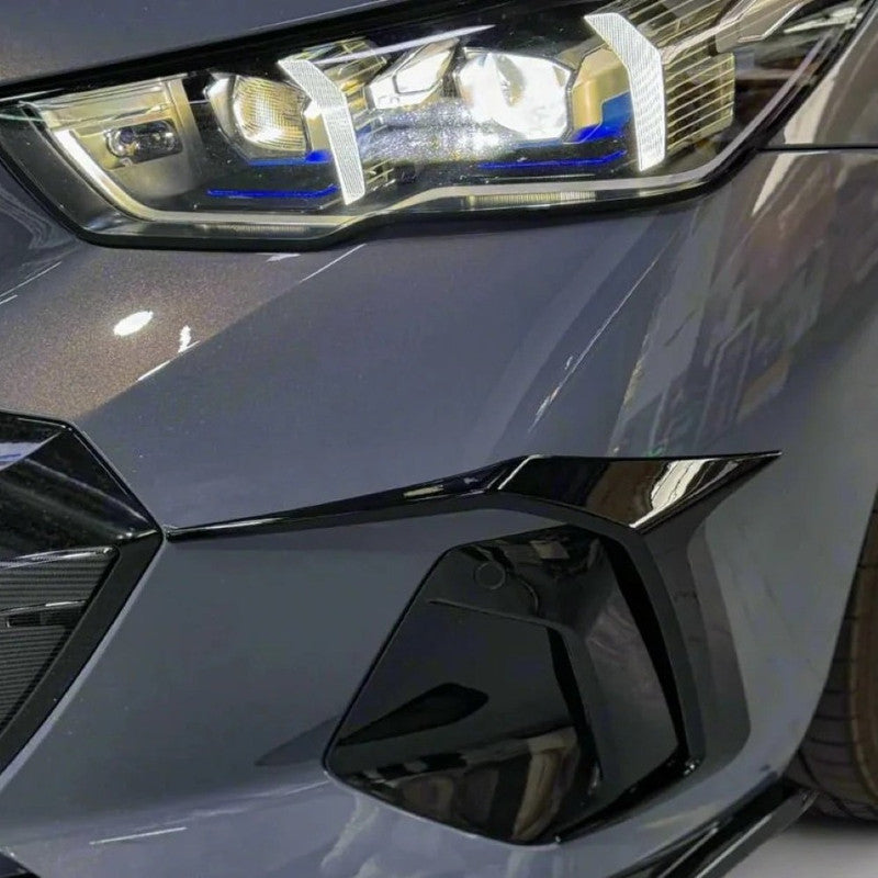 Car Craft Compatible With Bmw 5 Series G60 2024+ Front Bumper Lip Splitter Skirts Trim Canards Air Knife V Ten Vten Style - CAR CRAFT INDIA