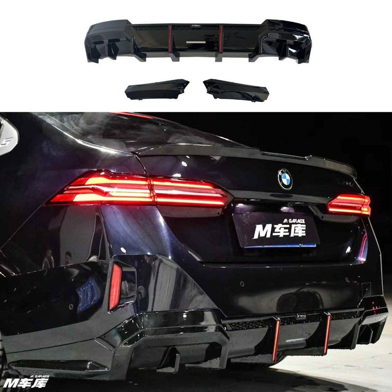 Car Craft Compatible With Bmw 5 Series G60 G68 2024-2026 Rear Bumper Exhaust Pipe Tip Vten V Ten Style