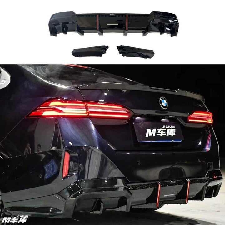 Car Craft Compatible With Bmw 5 Series G60 G68 2024-2026 Rear Bumper Exhaust Pipe Tip Vten V Ten Style