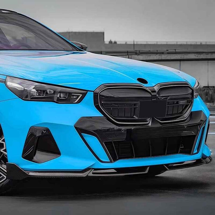 Car Craft Compatible With Bmw 5 Series G60 2024+ M Sprot M Performance Mp Front Bumper Lip Splitter Skirts Glossy Black G60/68-007/008 Gb Gc